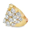 Pear Diamond Bypass Ring