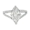 Marquise Diamond Split Shank Ring