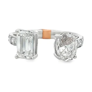 Open Emerald Oval Ring
