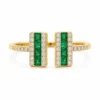 Emerald Open Band Ring