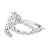 Beaded Diamond Bypass Ring
