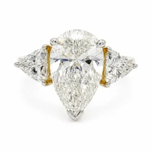 Pear Diamond Three Ring