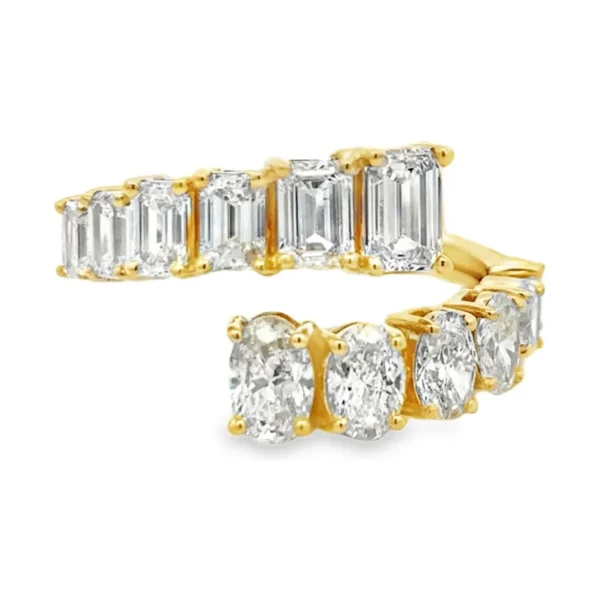 Bypass Diamond Wrap Ring