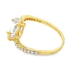 Pear Diamond Bypass Ring
