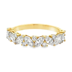Marquise Diamond Band Ring
