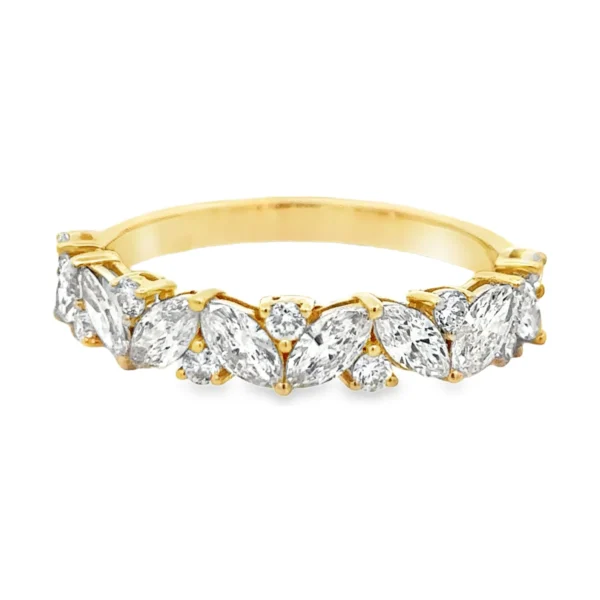 Marquise Diamond Band Ring