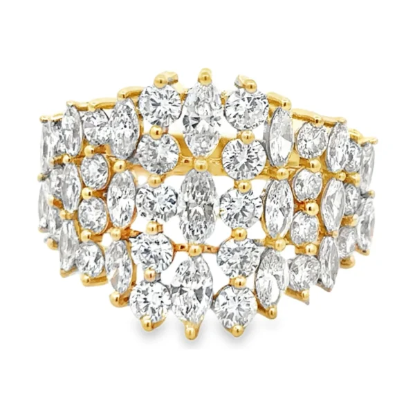 Marquise Cluster Diamond Ring