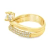 Oval Diamond Bypass Ring