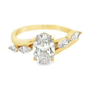 Oval Lab Diamond Ring