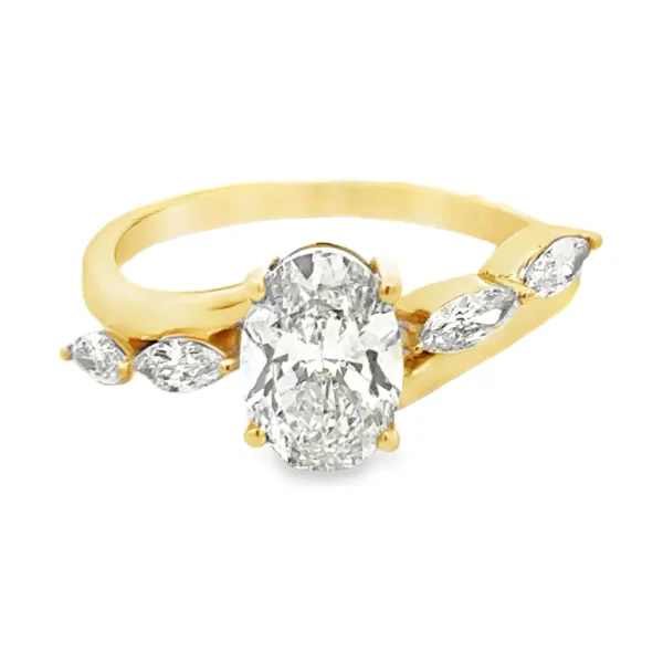 Oval Lab Diamond Ring