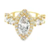 Marquise Diamond Halo Ring