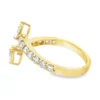 Pear Open Bypass Ring
