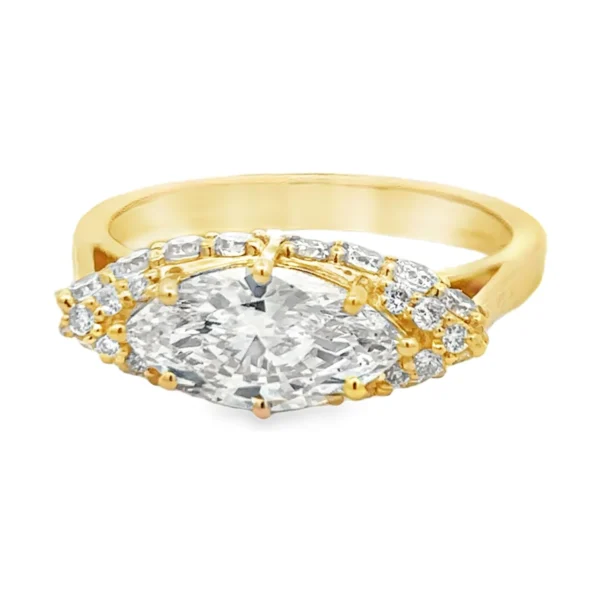 Marquise Lab Diamond Ring