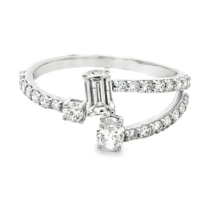 Bypass Multi Stone Ring