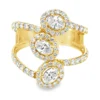 Oval Halo Bypass Ring