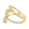 Oval Halo Bypass Ring