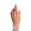 Honeycomb Diamond Wide Bracelet